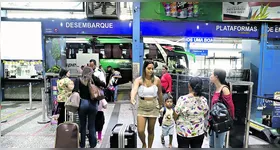 Em média 3240 pessoas transitam no Terminal Rodoviário por dia.