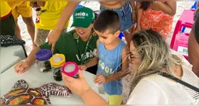Educação ambiental mobiliza visitantes e reforça a preservação das espécies marinhas .