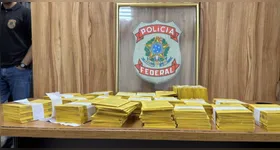 material estava no interior de um veículo e chamou atenção das autoridades por imitar o modelo oficial utilizado pela República do Suriname.