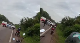 Troca de tiros entre assaltantes e PM gera caos na PA-136, entre Castanhal e Terra Alta.