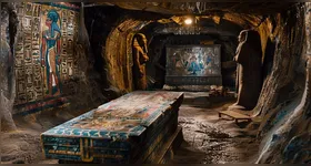 A tumba possui duas entradas, uma em cada canto, que levam a salas nunca abertas por risco de danos à estrutura. Mesmo após um século da descoberta, mistérios ainda cercam o local.