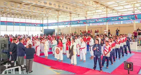 Atletas de diferentes estados competiram na Usina da Paz do Guamá durante o Campeonato Brasileiro de Karatê 2025, que consagrou o Pará como campeão geral