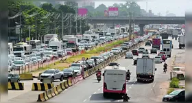 Rodovia BR-316: Veja como está o trânsito na saída de Belém para o primeiro final de semana das férias de julho.