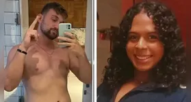 Yuri Amorim e a vítima, a estudante Carmen de Oliveira.