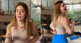 Em vídeo publicado em suas redes sociais nesta quinta-feira (10), a ex-BBB mostrou-se experimentando roupas e se surpreendeu ao conseguir vestir uma calça de tamanho PP.