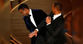 Momento em que Will Smith dá um tapa em Chris Rock na cerimônia do Oscar