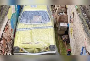 Uma das relíquias encontradas na capsula