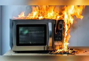 Entre os perigos do micro-ondas estão os acidentes domésticos