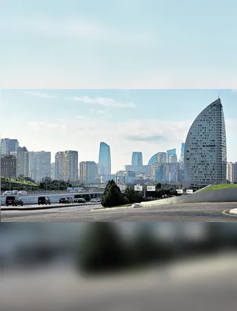 Baku, Azerbaijão. Cidades. Vista da cidade de Baku. 10/11/2024
