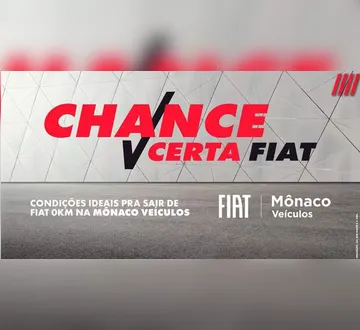 Imagem ilustrativa da imagem Mônaco Veículos lança campanha 'Chance Certa Fiat' com preços especiais para carros 0km