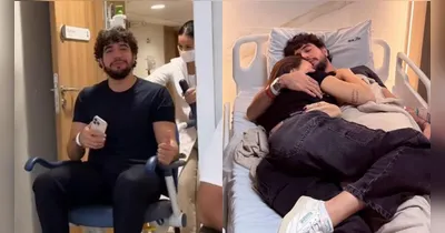 Nattan foi internado no hospital dias antes do lançamento de seu novo álbum. Cantor está acompanhado da namorada Rafa Kalimann, que está grávida.