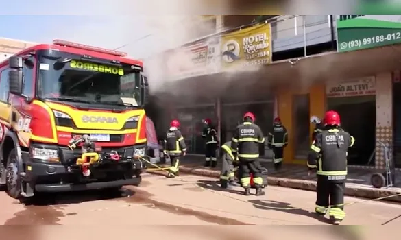 Imagem ilustrativa da imagem Incêndio destrói hotel em Itaituba; causas ainda serão investigadas