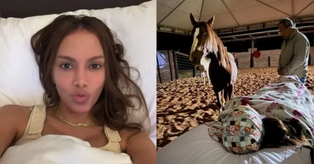 Imagem ilustrativa da notícia Anitta passa por terapia de cura com cavalos; como funciona?