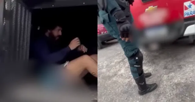 Imagem ilustrativa da notícia Vídeo mostra Diogo Defante preso pela PM, em Belém 