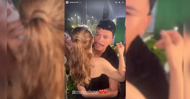 Imagem ilustrativa da notícia David Brazil prestigia Manu Bahtidão que recebe fãs após show