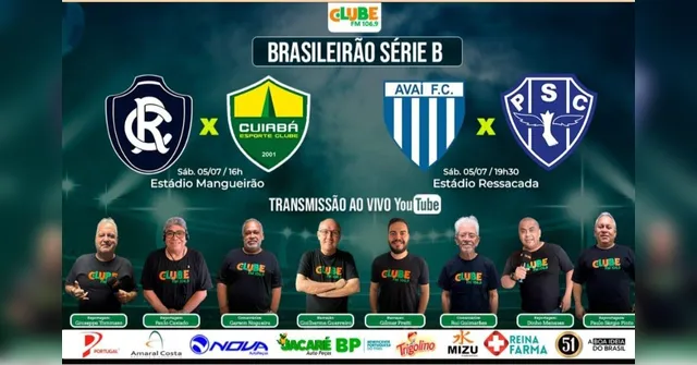 Imagem ilustrativa da notícia Tem jogo no DOL e na Clube: ouça Remo x Cuiabá