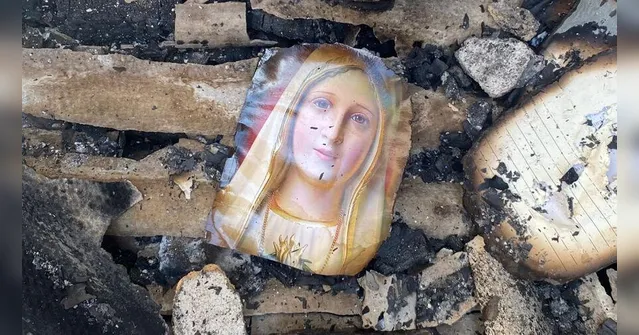 Imagem ilustrativa da notícia Guamá: Imagem de Nossa Senhora de Fátima é encontrada intacta após incêndio