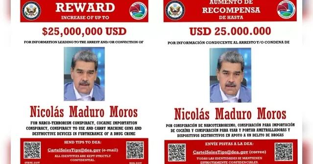 Imagem ilustrativa da notícia EUA oferecem R$ 140 milhões por pistas sobre Nicolas Maduro
