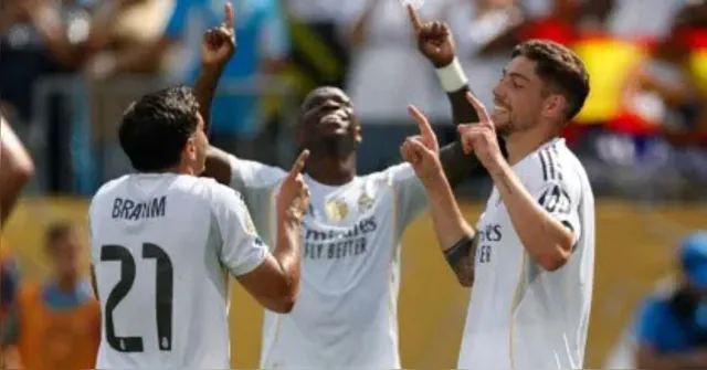 Imagem ilustrativa da notícia Com um a menos, Real Madrid bate Pachuca e lidera grupo H
