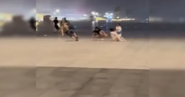 Imagem ilustrativa da notícia Vídeo: Tufão na China e arrasta pessoas e criança voa com ventos fortes
