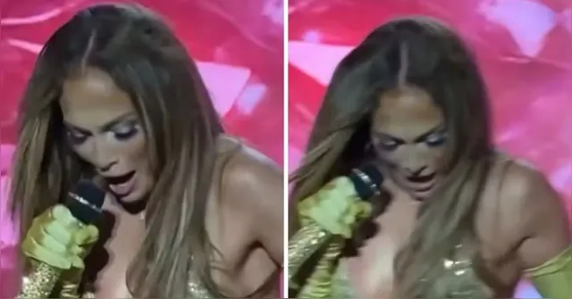 Imagem ilustrativa da notícia Jennifer Lopez perde saia durante show e reação viraliza