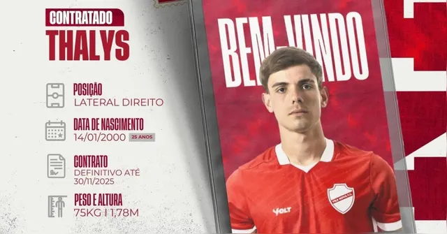 Imagem ilustrativa da notícia Ex-Remo. Thalys pode estrear pelo Vila Nova contra o Paysandu
