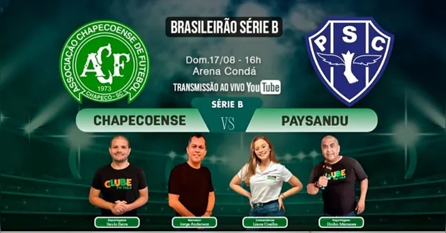Imagem ilustrativa da notícia TEM JOGO NO DOL E NA CLUBE! Ouça Chapecoense-SC x Paysandu
