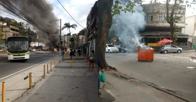 Imagem ilustrativa da notícia Traficantes sequestram ônibus e bloqueiam ruas na Ilha do Governador