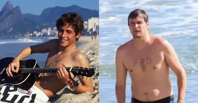 Imagem ilustrativa da notícia Lembra dele? Felipe Dylon é visto surfando em Ipanema