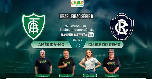 Imagem ilustrativa da notícia Tem jogo no DOL e na Clube: ouça América-MG x Remo