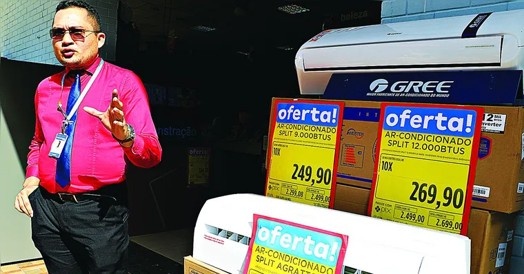 Imagem ilustrativa da notícia Calor e COP 30 aumentam procura por ar-condicionado nas lojas de Belém