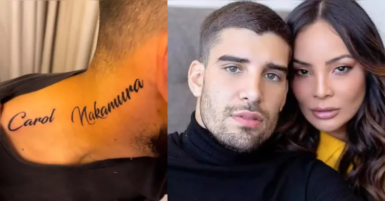 Imagem ilustrativa da notícia Ex de Carol Nakamura vai tirar tatuagem com o nome dela