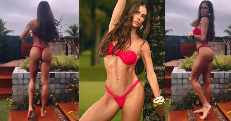 Imagem ilustrativa da notícia Deborah Secco põe 'bumbum para jogo' ao posar com biquíni minúsculo