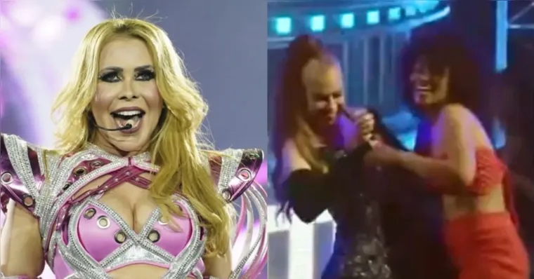 Imagem ilustrativa da notícia Climão: Joelma arranca microfone de fã em show após receber críticas. Veja!