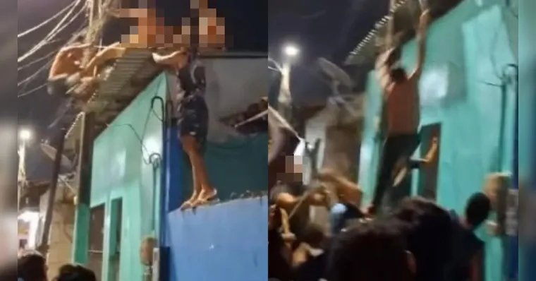 Imagem ilustrativa da notícia VÍDEO: Suspeito de assaltos é espancado por moradores em Ananindeua