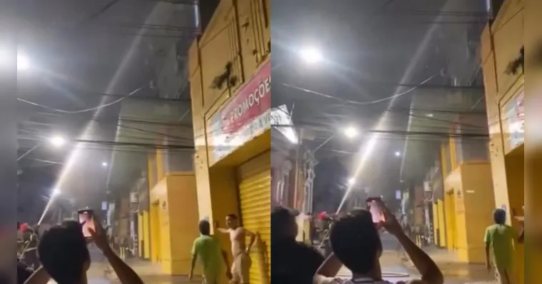 Imagem ilustrativa da notícia Vídeo: incêndio atinge prédio no centro histórico de Belém