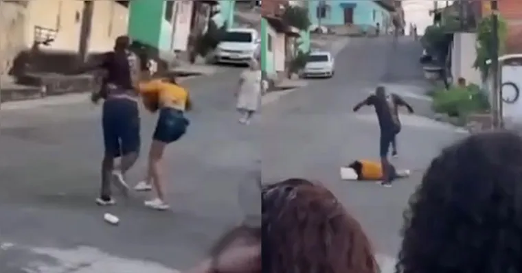 Imagem ilustrativa da notícia Homem é flagrado agredindo mulher com chutes e socos em São Luís