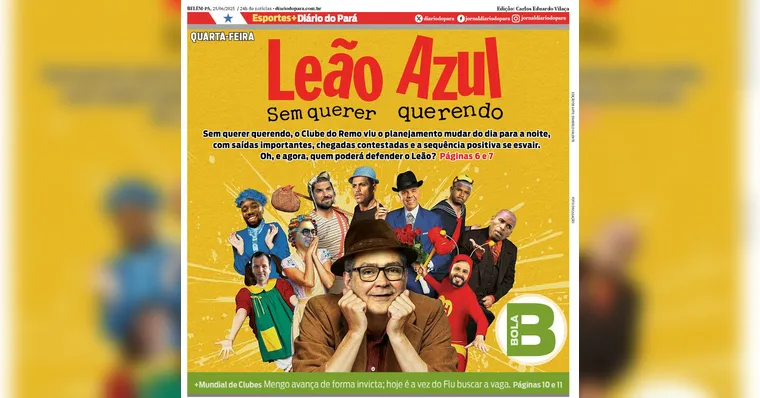 Imagem ilustrativa da notícia 'Sem Querer Querendo': Bola compara fase do Remo a enredo de Chaves
