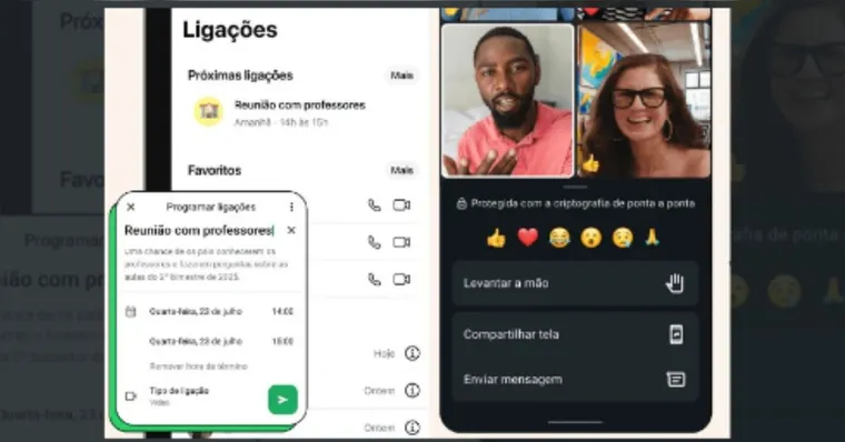 Imagem ilustrativa da notícia WhatsApp agora permite agendar chamadas no app; veja como