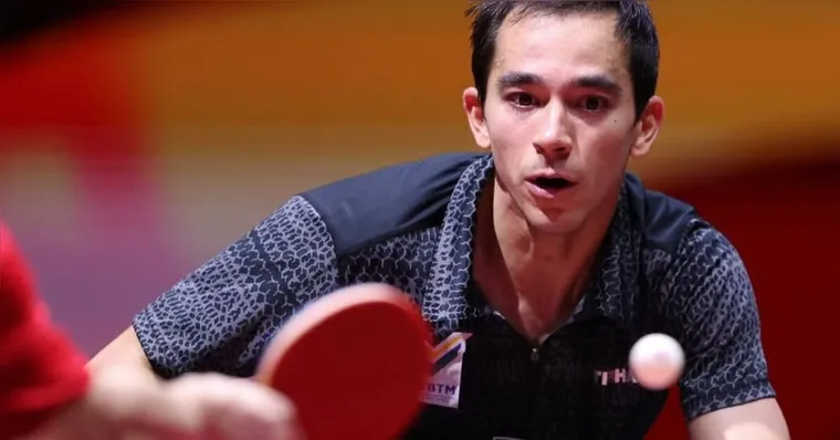 Imagem ilustrativa da notícia Hugo Calderano vence chinês e avança às oitavas do Europe Smash