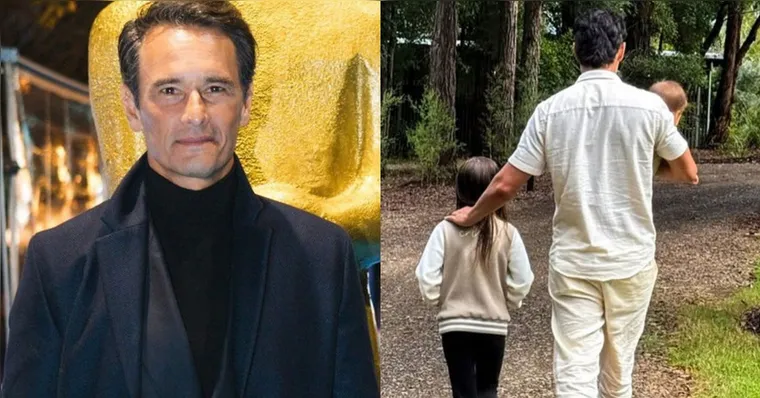 Imagem ilustrativa da notícia Rodrigo Santoro revela por que evita mostrar o rosto das filhas