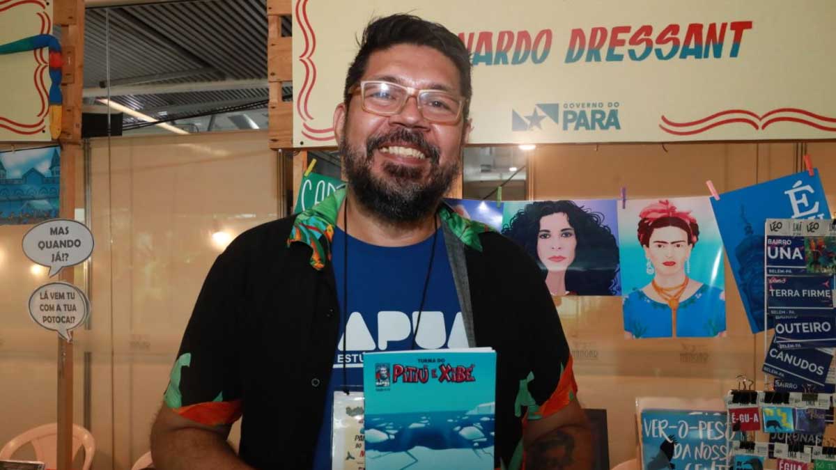 Leonardo Dressant é escritor de HQs e apresenta trabalhos com temática regional.