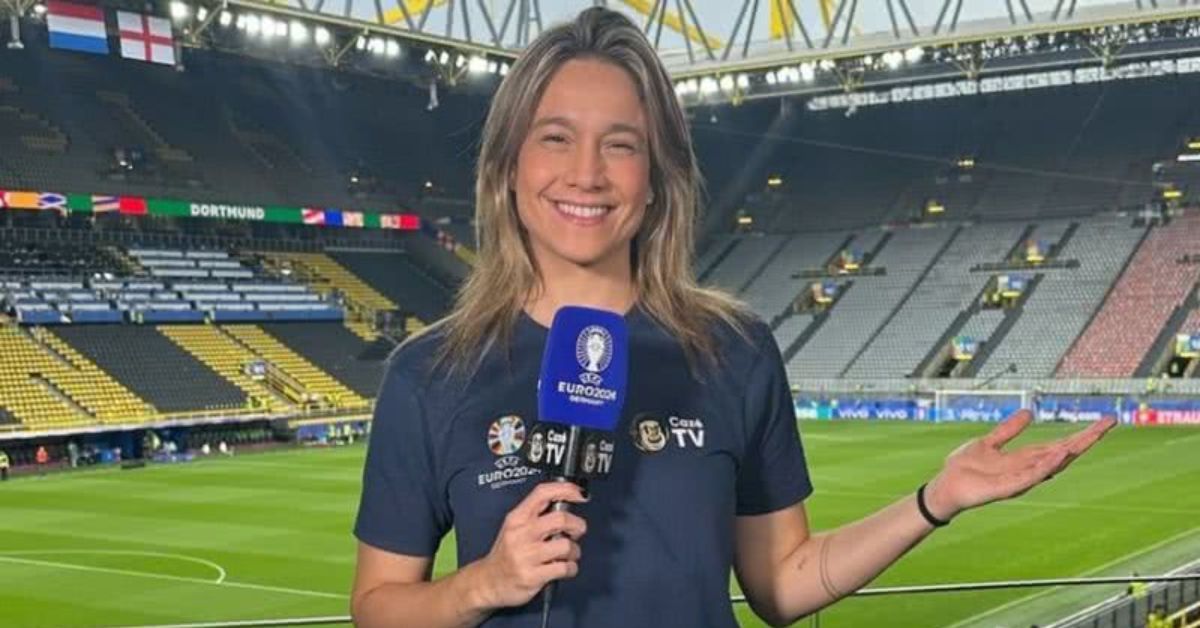 A apresentadora Fernanda Gentil trabalhou na Cazé TV no ano de 2024 e se destacou pela cobertura nas Olimpíadas.