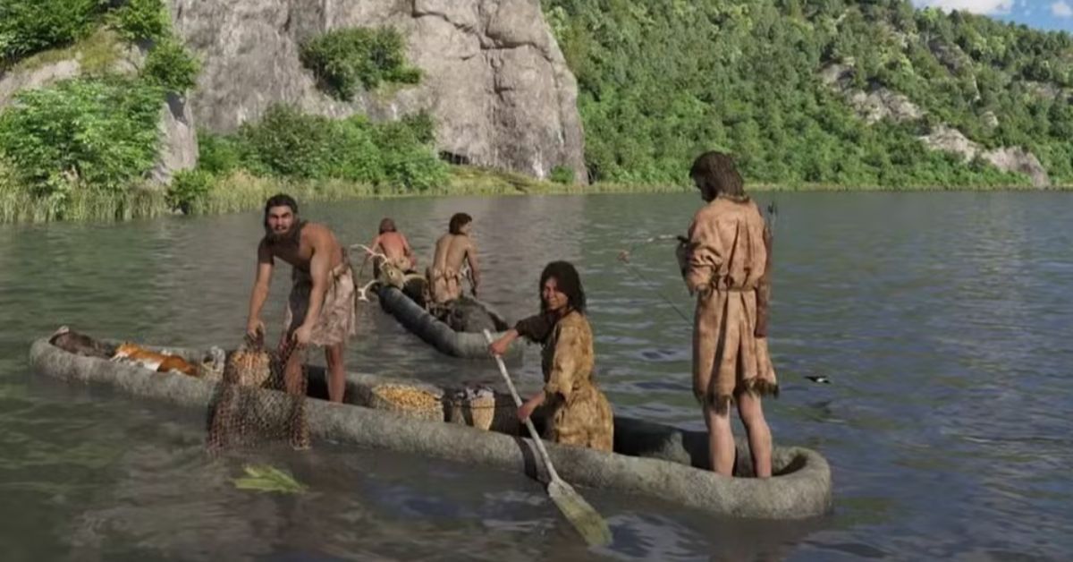 Com base em achados de conchas, pigmentos, ferramentas e vestígios de antigos acampamentos, a equipe também reconstruiu uma cena do cotidiano da mulher que viveu no Vale do Meuse