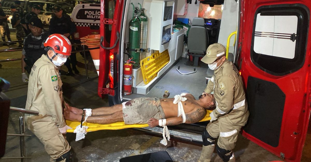 Suspeito foi encaminhado ao Hospital Metropolitano