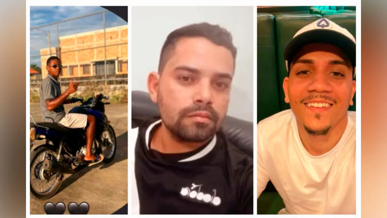 Três jovens morreram em acidente na PA-279 entre Tucumã e Ourilândia: Hudson Ferreira Silva e Tiago Nascimento da Conceição morreram no local; Ideovanderson Campelo Fernandes faleceu no hospital.