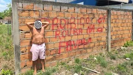 Homem seria o pichador de divulgação do CV