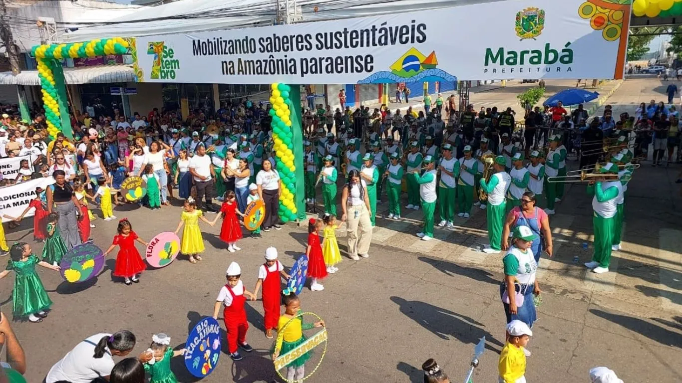 Na manhã deste domingo, 7 de Setembro, Marabá celebra a Independência do Brasil com a realização de um desfile cívico que reune tradição, cultura, educação, inclusão social e patriotismo.