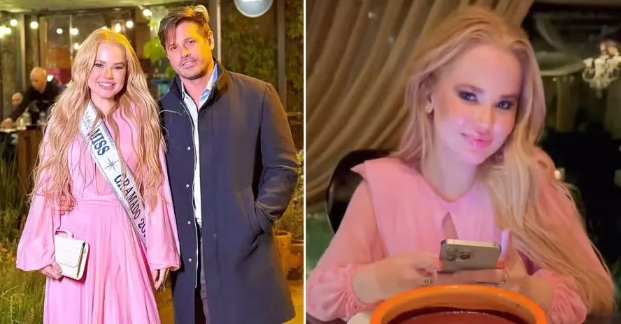 Aos 45 anos, o ator parece ter se encantado pela beleza e simpatia de Marcela, de 28 anos