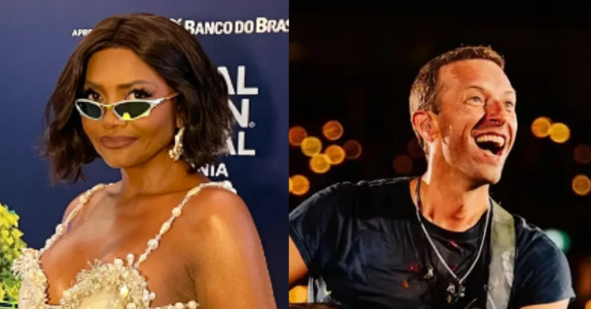 Gaby Amarantos e Chris Martin se apresentaram no palco do Global Citizen, em Belém, neste sábado (1°).